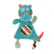 Jouet pour chien Bubidou Hippo – Peluche sensorielle avec squeezer et papier bruissant