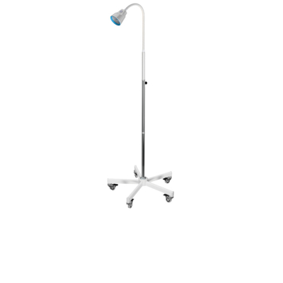 Lampe à 3 LED sur socle à roulettes