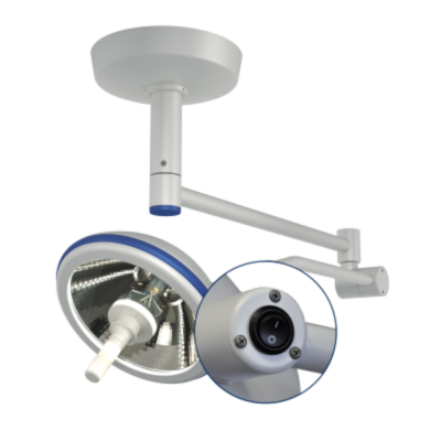 Lampe d'examen au plafond avec interrupteur pour hauteur de plafond de 2,7 m