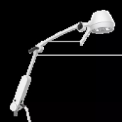 Lampe d'examen avec bras à double articulation et ressort de soutien