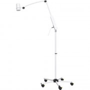 Lampe d'examen mobile à LED sur pied avec bras articulé double avec ressort de soutien
