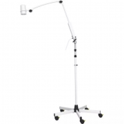 Lampe d'examen mobile à LED sur trépied avec bras à double articulation