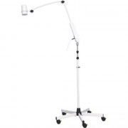 Lampe d'examen mobile à LED sur trépied avec bras articulé et ressort de soutien