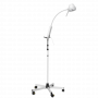 Lampe d'examen mobile avec bras flexible sur trépied réglable en hauteur