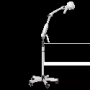 Lampe d'examen mobile avec double bras articulé, support réglable en hauteur