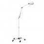 Lampe d'examen mobile, bras à double articulation, support à hauteur fixe