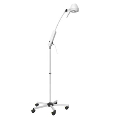 Lampe d'examen mobile sur bras articulé et ressort de soutien 