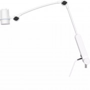 Lampe sur bras à double articulation avec ressort de soutien 
