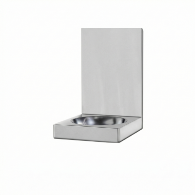 Cuve lave-mains à dosseret en Inox
