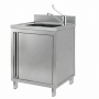 Evier avec placard en inox