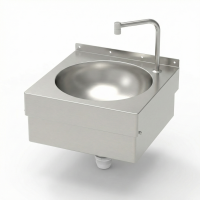 Lave-mains et lave-bras avec commande à volet de l'eau
