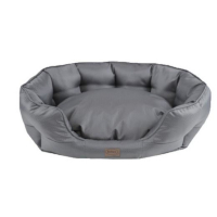 Coussin gris ovale pour chien – imperméable, antidérapant et design intérieur/extérieur Coussin gris ovale pour chien – imperméable, antidérapant et design intérieur/extérieur