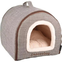 Maison pour Chat Snoozebay Brun – Confort Douillet et Pratique