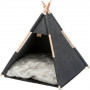 Tipi pour chat – Abri cosy en feutre - coussin lavable 40°C