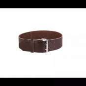 Collier en cuir havane pour bovins