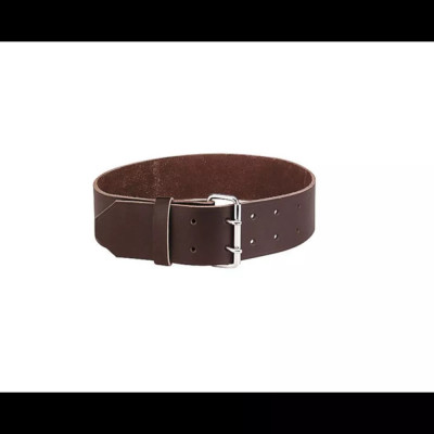 Collier en cuir havane pour bovins
