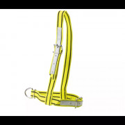 Licol en nylon jaune et noir pour vache