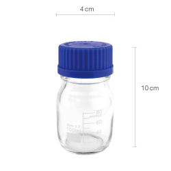 Bouteilles de réactif 