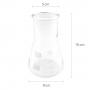 Fioles Erlenmeyer Verre Borosilicaté – Résistantes +140°C – Lot de 5 Graduées