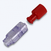 Bouchon avec valve injectable
