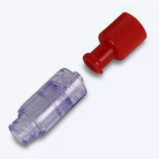 Bouchon avec valve injectable stérile