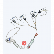 Set de perfusion à 4 tubes pour grands animaux