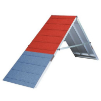 Palissade d'agility en aluminium et tartan – réglable et conforme CNEAC/FCI