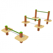 Saut d'obstacles d'agility