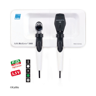 Kit d'otoscope et d'ophtalmoscope MedCenter 5000 FO LED