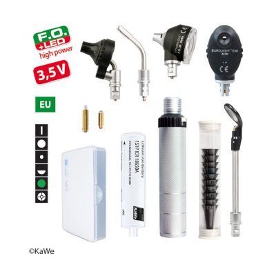 Kit de diagnostic otoscope - ophtalmoscope avec accessoires