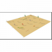 Parcours d'agility avec 19 éléments