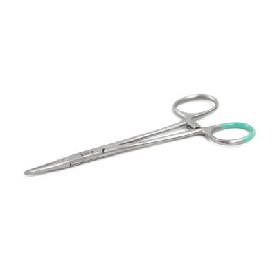 Pinces clamp pour artère Halsted de 12,5 cm à usage unique - 2 modèles : droit et courbé
