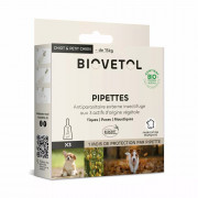 Pipettes antiparasitaires bio pour chiens