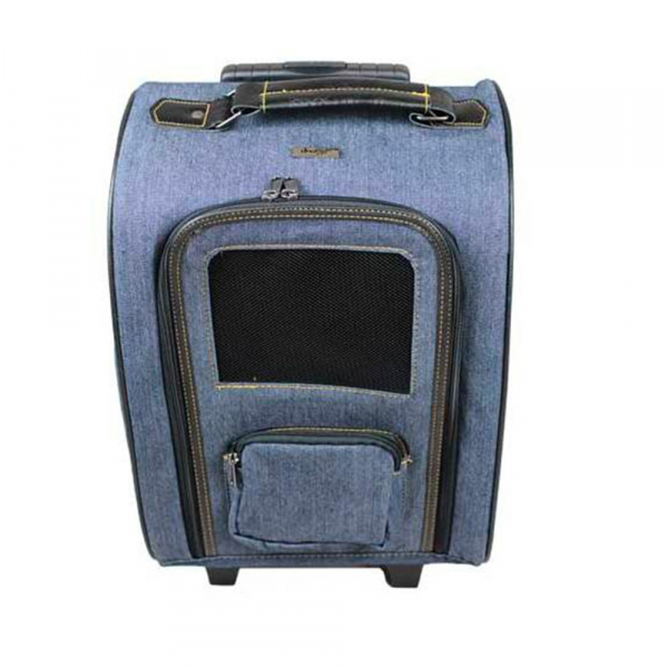 Sac de transport à roulettes pour animaux sur