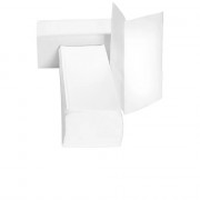 Serviettes pliées en V en papier recyclé