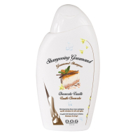 Shampoing gourmand pour chiens cheesecake vanille Shampoing gourmand pour chiens cheesecake vanille