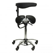 Chaise de Bureau noire Selle Divisée – Ergonomie Optimale – Réglages Multiples et Design Pro