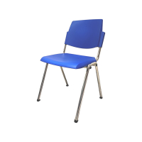 Chaises empilables en acier chromé sans accoudoirs Chaises empilables en acier chromé sans accoudoirs