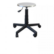 Tabouret à roulettes en inox AISI 304 réglable
