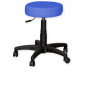 Tabouret vétérinaire en similicuir rembourré sur roulettes