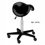 Tabourets selles sur verin au pied en nylon