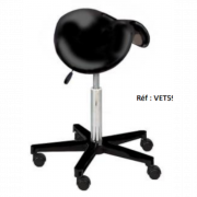 Tabourets selles sur verin au pied en nylon