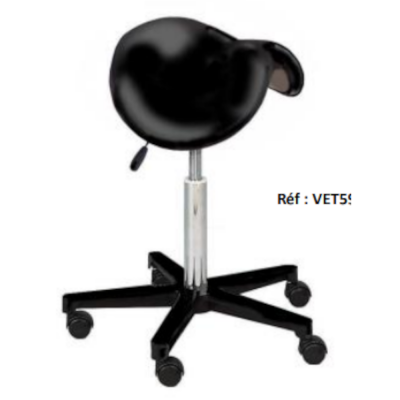Tabourets selles sur verin au pied en nylon