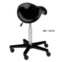 Tabourets selles sur verin au pied en nylon