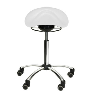 Chaise selle avec mécanisme pivotant - 6 couleurs disponibles