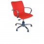 Fauteuil avec dossier bas et accoudoirs - Tissu ou skai - Différentes couleurs