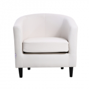 Fauteuil en similicuir - 3 couleurs disponibles 