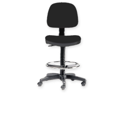 Tabouret avec dossier et anneau - 2 couleurs