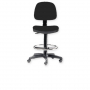 Tabouret avec dossier et anneau - 2 couleurs