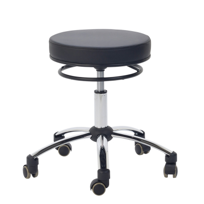 Tabouret pivotant avec anneau de dégagement - 7 couleurs disponibles